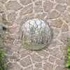 Image de Miroir De Jardin Sable 40x3 Cm Fer Rond Utilisation Extérieure Vidaxl