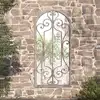 Image de Miroir De Jardin Sable 100x45cm Fer Pour Utilisation Extérieure Vidaxl
