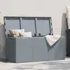 Image de Boîte De Rangement De Jardin 270 L Gris Pp Aspect Bois Vidaxl