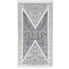 Image de Tapis Noir Et Gris 120x180 Cm Coton Vidaxl
