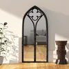 Image de vidaXL Miroir Noir 100x45 cm Fer pour utilisation à lintérieur