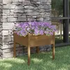 Image de vidaXL Jardinière dextérieur Marron miel 70 x 70 x 70 cm Pin massif