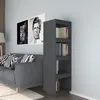 Image de vidaXL Bibliothèque/Séparateur de pièce gris 40x35x135 cm pin massif 810851
