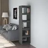 Image de vidaXL Bibliothèque-Séparateur de pièce Gris 40x35x167 cm Pin solide