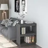 Image de vidaXL Bibliothèque Gris 60x35x71 cm Bois de pin massif 810861