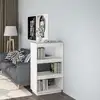 Image de Bibliothèque/séparateur De Pièce Blanc 60x35x103 Cm Pin Massif Vidaxl
