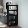 Image de Bibliothèque/séparateur De Pièce Noir 60x35x135 Cm Pin Massif Vidaxl