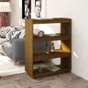 Image de vidaXL Bibliothèque/Séparateur de pièce Marron miel 80x35x103 cm Pin 810887