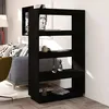 Image de Bibliothèque/séparateur De Pièce Noir 80x35x135 Cm Pin Massif Vidaxl