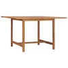 Image de Table À Dîner De Jardin 110x110x75 Cm Bois Massif De Teck Vidaxl