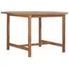 Image de Table À Dîner De Jardin 110x110x75 Cm Bois Massif De Teck Vidaxl