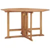 Image de vidaXL Table à dîner de jardin pliable 110x110x75 cm Teck massif