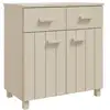 Image de Vidaxl buffet hamar marron miel 79x40x80 cm bois massif de pin