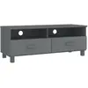 Image de Meuble Tv Hamar Gris Foncé 106x40x40 Cm Bois Massif De Pin Vidaxl
