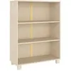 Image de Bibliothèque Hamar Marron Miel 85x35x112 Cm Bois De Pin Massif Vidaxl