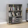 Image de vidaXL Bibliothèque HAMAR Gris clair 85x35x112 cm Bois de pin massif 340487