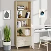 Image de vidaXL Buffet HAMAR Marron miel 60x35x180 cm Bois massif de pin 340488