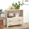 Image de Buffet Hamar Marron Miel 85x35x80 Cm Bois Massif De Pin Vidaxl