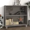 Image de vidaXL Buffet HAMAR Gris clair 85x35x80 cm Bois massif de pin 340503