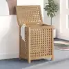 Image de Bac À Linge 50x35x60 Cm Bois De Teck Massif Vidaxl