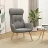 Image de Chaise De Relaxation Gris Clair Tissu Vidaxl