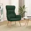 Image de Chaise De Relaxation Vert Foncé Tissu Vidaxl