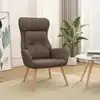 Image de Chaise De Relaxation Taupe Tissu Vidaxl