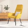 Image de Chaise De Relaxation Jaune Moutarde Tissu Vidaxl