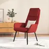Image de Chaise De Relaxation Rouge Bordeaux Tissu Vidaxl