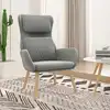 Image de Chaise De Relaxation Gris Clair Velours Vidaxl