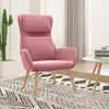 Image de Chaise De Relaxation Rose Velours Vidaxl