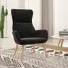 Image de Chaise De Relaxation Noir Velours Vidaxl