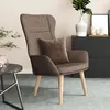 Image de Chaise De Relaxation Taupe Tissu Vidaxl