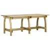Image de vidaXL Table de jardin 220x74x75 cm Bois de pin imprégné