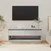 Image de Meuble Tv Gris Béton 102x41x44 Cm Bois D'ingénierie Vidaxl