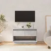 Image de vidaXL Meuble TV Gris béton 70x41x44 cm Aggloméré809498