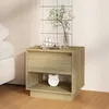 Image de Table De Chevet Chêne Sonoma 45x34x44 Cm Bois D'ingénierie Vidaxl