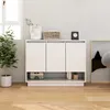 Image de Buffet Blanc 97x31x75 Cm Bois D'ingénierie Vidaxl