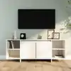 Image de Meuble Tv Blanc 130x35x50 Cm Bois D'ingénierie Vidaxl