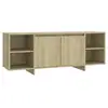 Image de Vidaxl meuble tv chêne sonoma 130x35x50 cm bois d'ingénierie