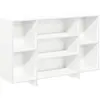 Image de Buffet Blanc 120x30x75 Cm Bois D'ingénierie Vidaxl