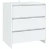 Image de Vidaxl buffet blanc 70x41x75 cm bois d'ingénierie