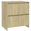Image de Vidaxl buffet chêne sonoma 70x41x75 cm bois d'ingénierie