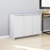 Image de Buffet Blanc 102x33x75 Cm Bois D'ingénierie Vidaxl