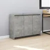 Image de vidaXL Buffet Gris béton 102 x 33 x 75 cm Aggloméré