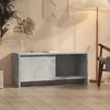 Image de vidaXL Meuble TV Gris béton 90x35x40 cm Aggloméré809786