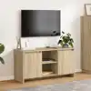 Image de Meuble Tv Chêne Sonoma 102x37,5x52,5 Cm Bois D'ingénierie Vidaxl