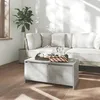 Image de Table Basse Gris Béton 90x50x41,5 Cm Bois D'ingénierie Vidaxl
