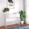 Image de Table Console Blanc 100x35x76,5 Cm Bois D'ingénierie Vidaxl