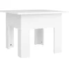 Image de Table Basse Blanc 55x55x42 Cm Bois D'ingénierie Vidaxl